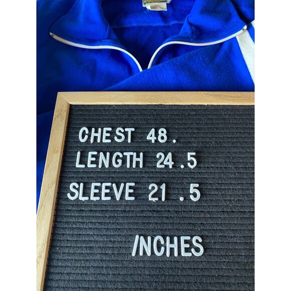 Vintage Net Worth Mens Sz L Varsity Tennis Jacket  Triple Knit - Picture 10 of 10